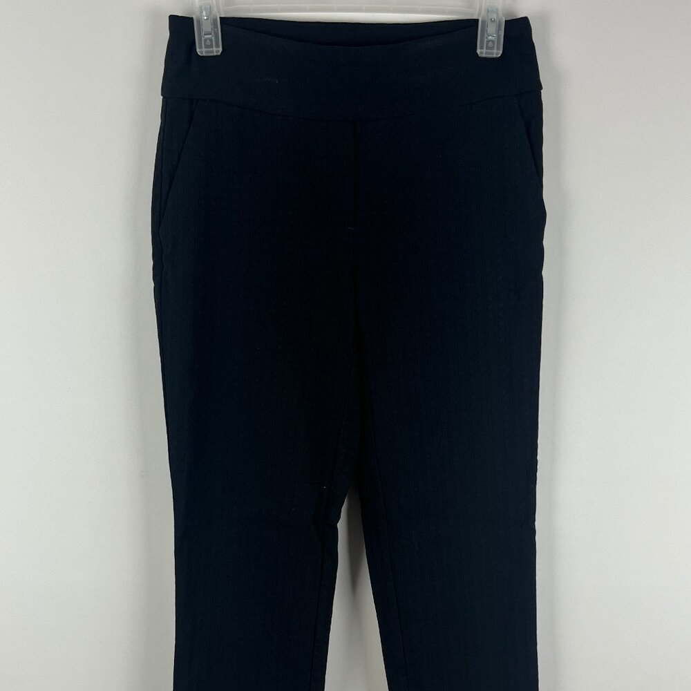 S.C.&Co. Tummy Control Pants Size 4 Black Stretch 75% Rayon 22% Nylon 3% Spandex